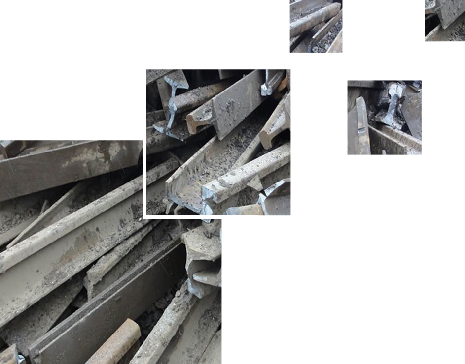 RAILS DE CHEMINS DE FER USAGES